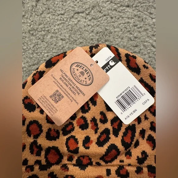 Carhartt Leopard Print Beanie - Picture 3 of 4